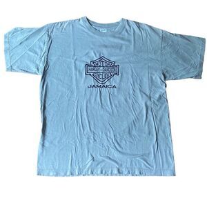 Vintage Harley Davidson Jamaica T-Shirt Mens Size X Large embroidered